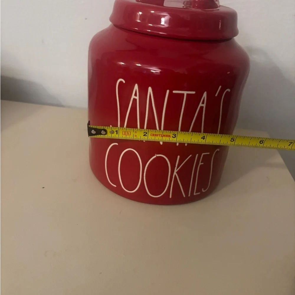 Rae Dunn Red Santa's Cookies Canister